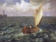Jean Francois Millet Fishing Boat oil on canvas
